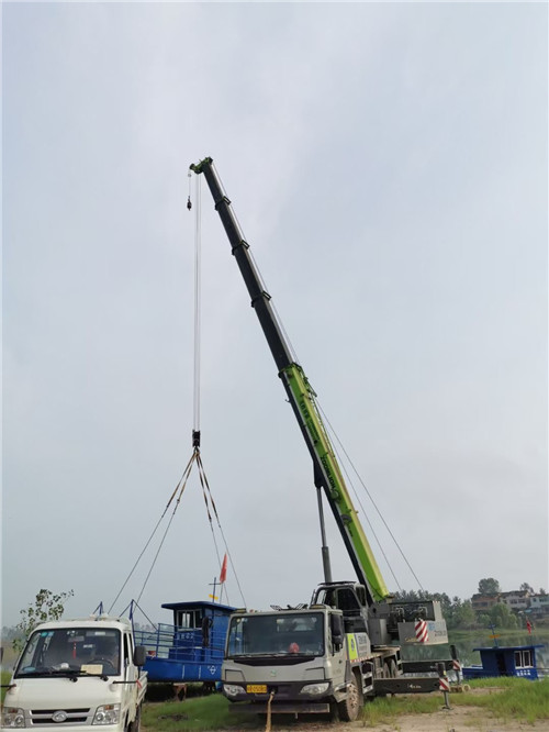 望奎县桥梁建设吊装案例